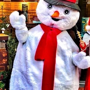 kerst entertainment: mascotte sneeuwpop