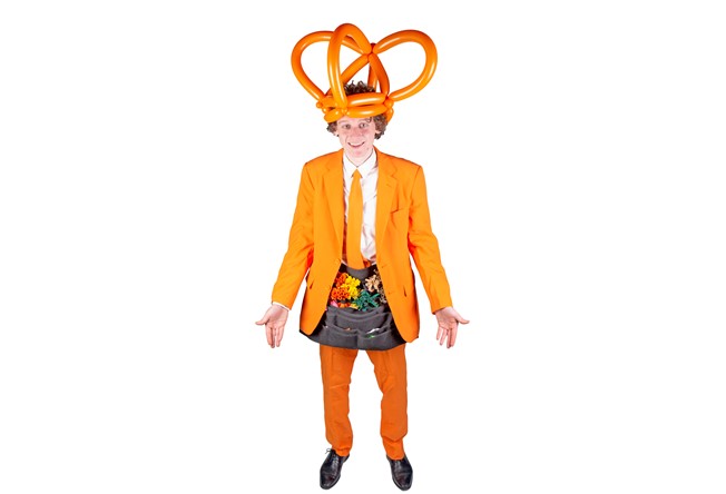 ballonnenartiest koningsdag oranje 