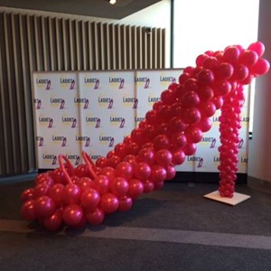 Ballon decoratie: roze pump