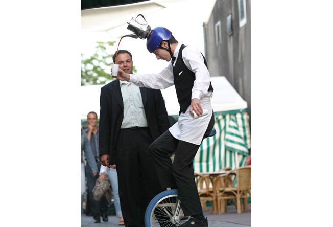 Culinair entertainment: fiets acts
