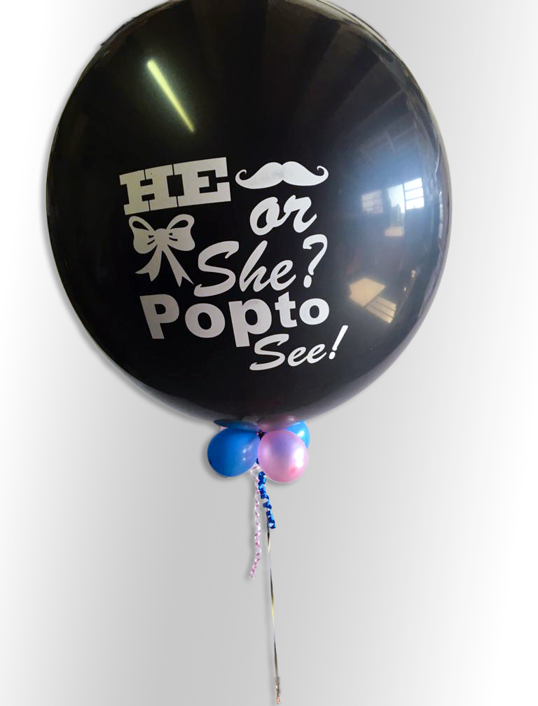 Gender reveal ballon