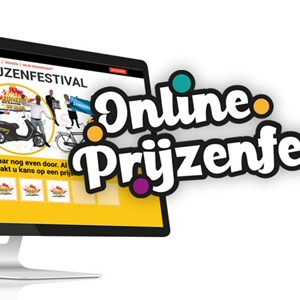 Online spaaractie/ prijzenfeest