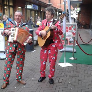 De kerst sfeermakers muziek duo