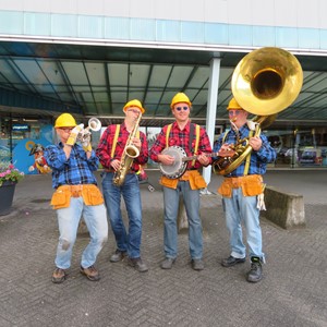 Dixilandband bouwvakkers