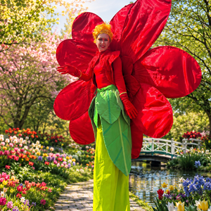 Bloem op stelten