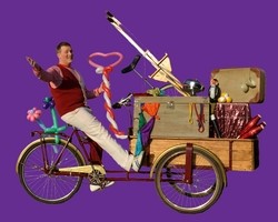 De vrolijke circus bakfiets