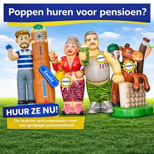 Pensioen opblaas poppen
